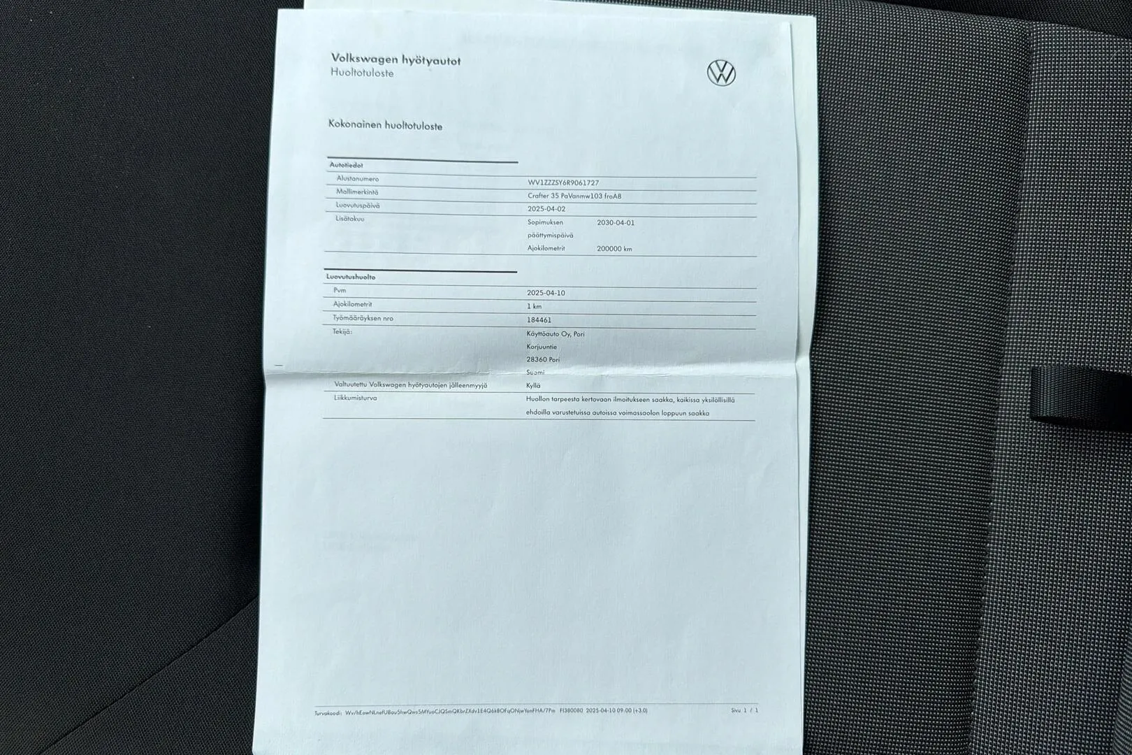 Volkswagen Crafter EVE-873 carousel image