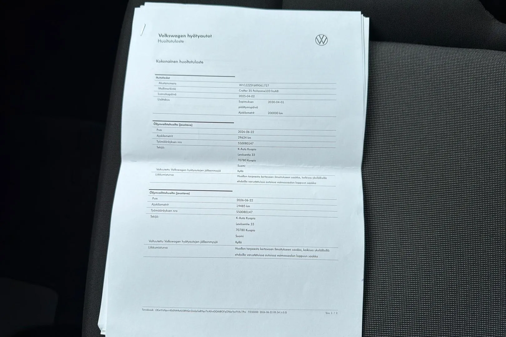 Volkswagen Crafter EVE-873 carousel image