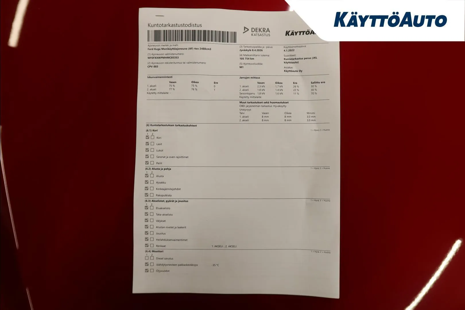 Ford Kuga CPV-883 carousel image
