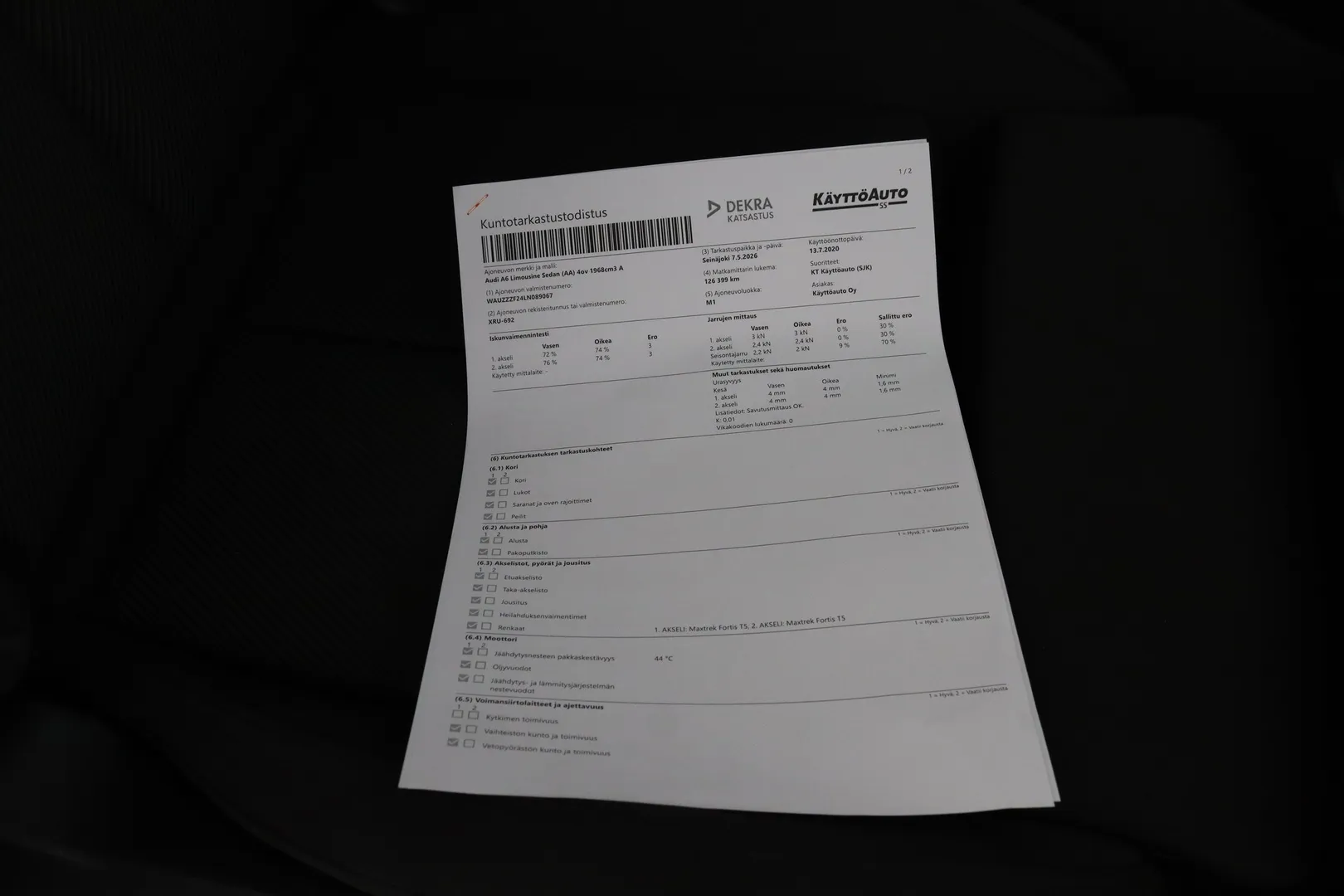 Audi A6 XRU-692 carousel image