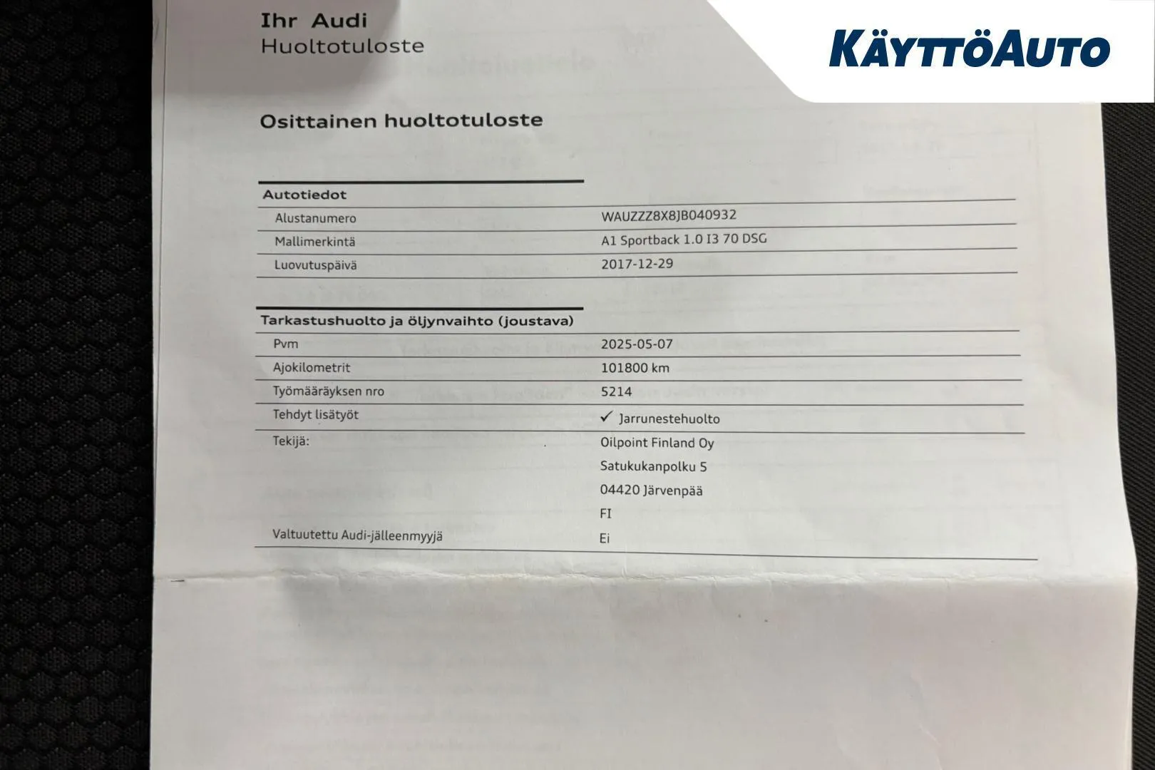 Audi A1 XOM-698 carousel image