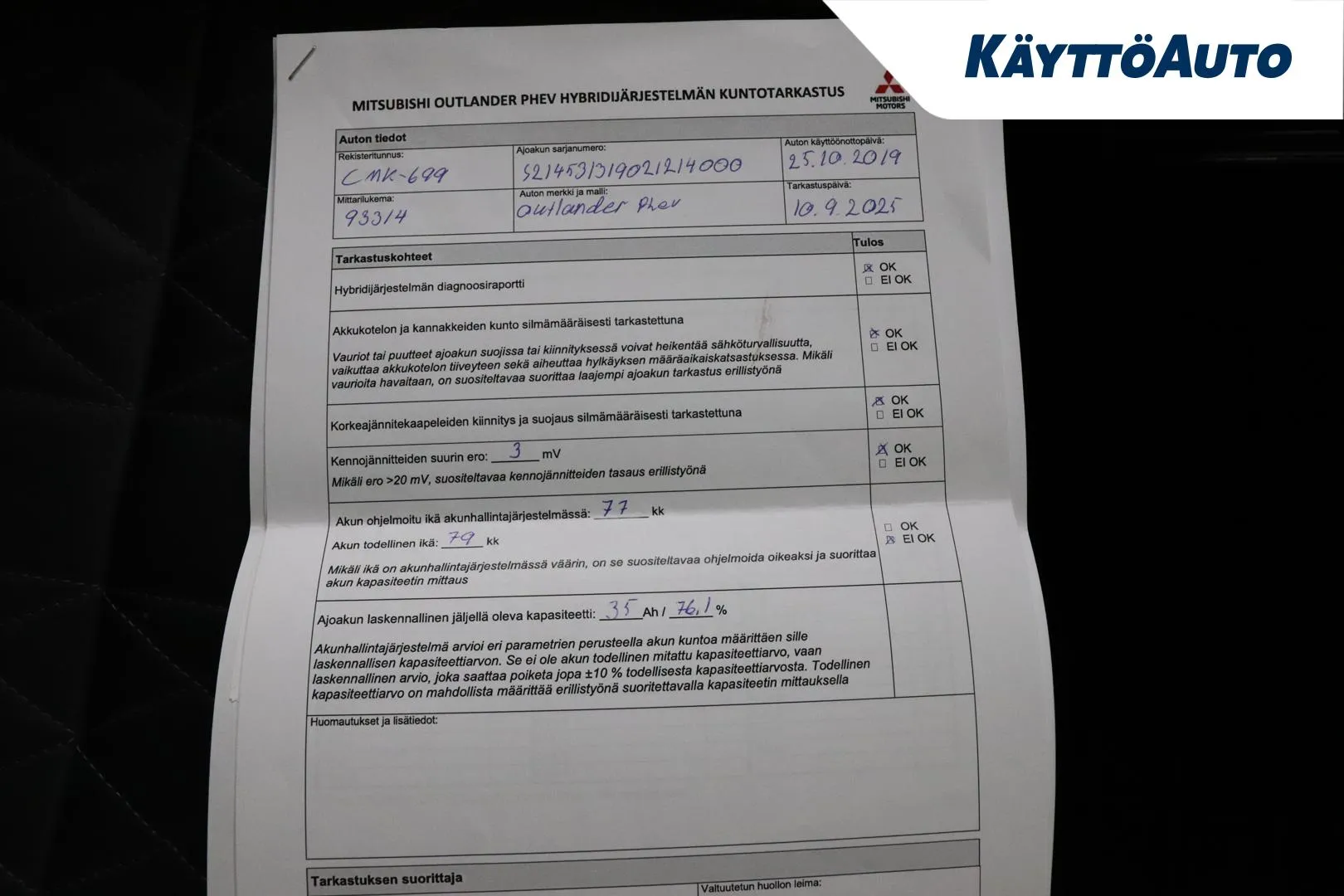 MITSUBISHI Outlander PHEV CMK-699 carousel image