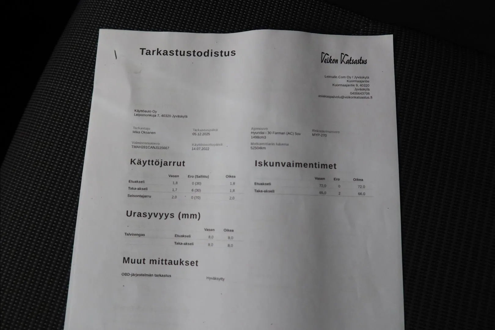 HYUNDAI i30 Wagon MYP-270 carousel image