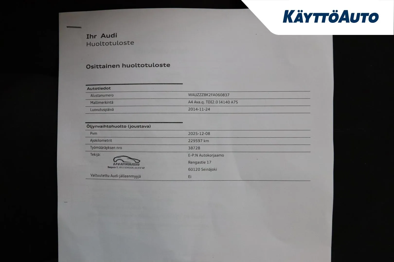 Audi A4 SLR-321 carousel image