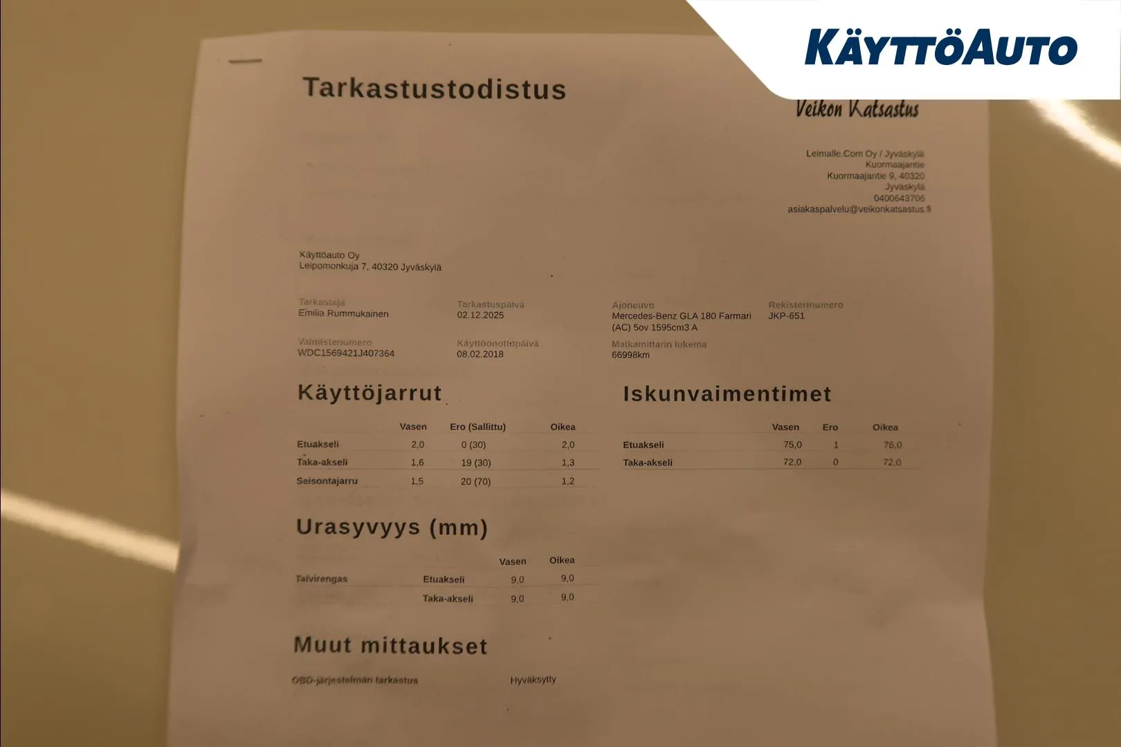 Mercedes-Benz GLA JKP-651 carousel image