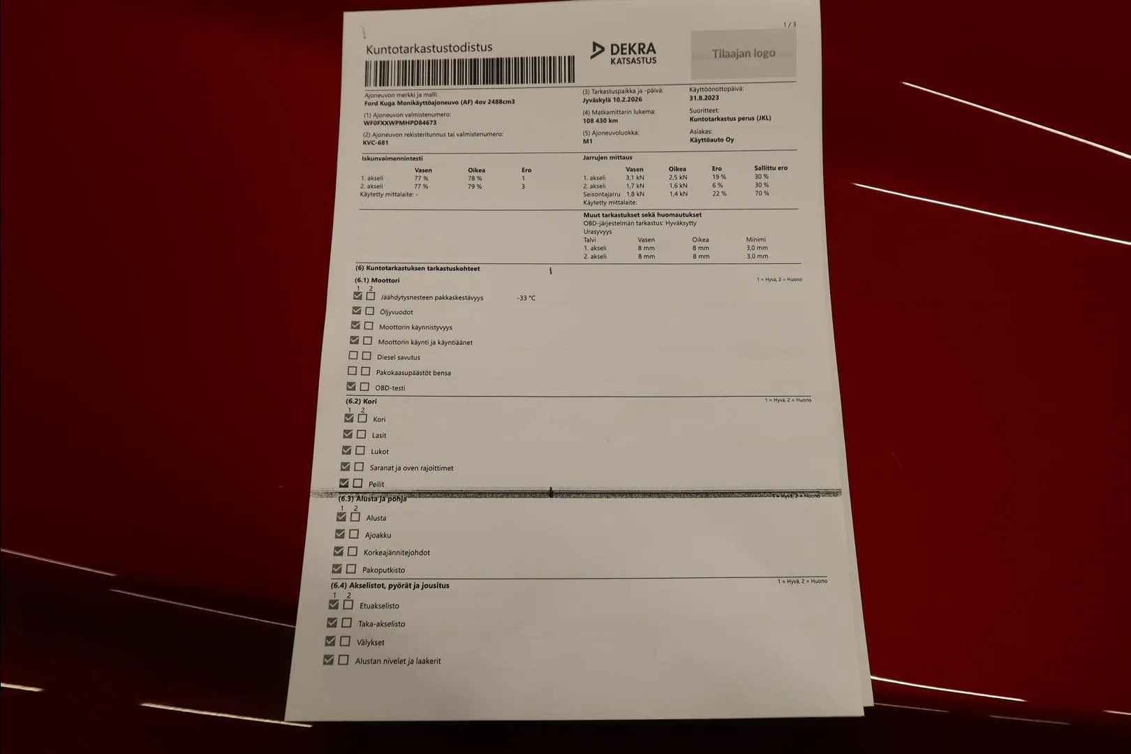 FORD Kuga KVC-681 carousel image